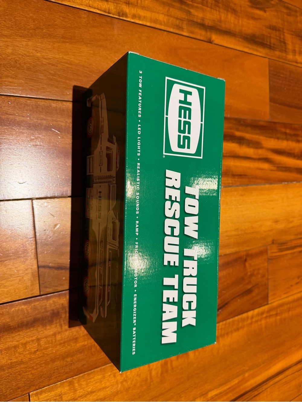Hess Green Tow Truck Rescue Team Toy Box - Official Branding